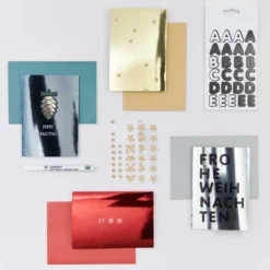 Zestaw kopert i kart - Paper Poetry - Mirror Gold, A7 i C7, 10 szt.