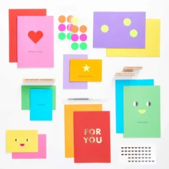 Zestaw kopert i kart Rainbow - Paper Poetry - Classic, C7, 14 szt.