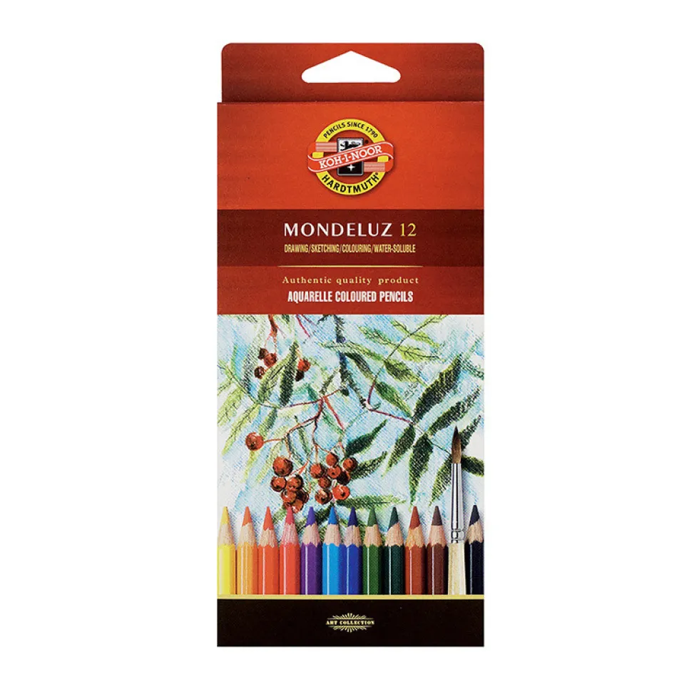 Zestaw kredek akwarelowych Mondeluz - Koh-I-Noor - 12 szt.