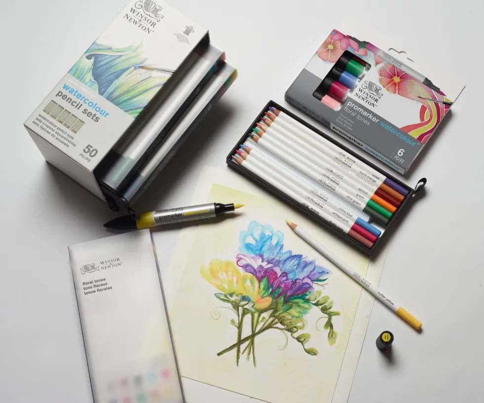 Zestaw kredek akwarelowych Watercolour Pencils - Winsor & Newton - 50 szt.