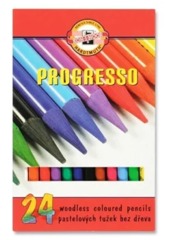 Zestaw kredek bezdrzewnych Progresso - Koh-I-Noor - 24 szt.