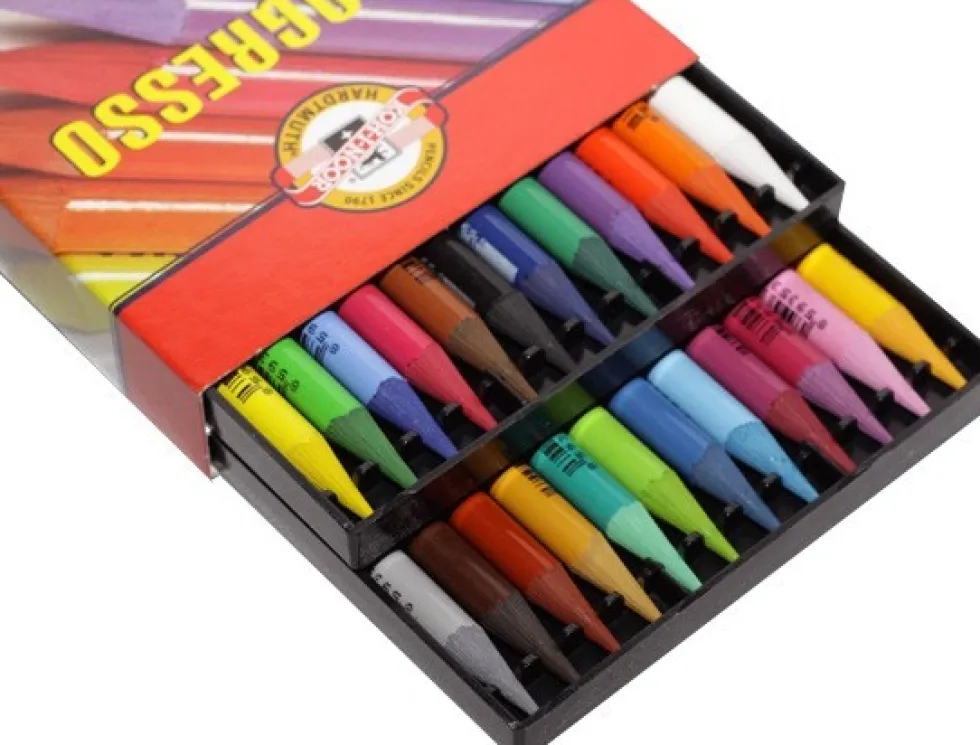Zestaw kredek bezdrzewnych Progresso - Koh-I-Noor - 24 szt.