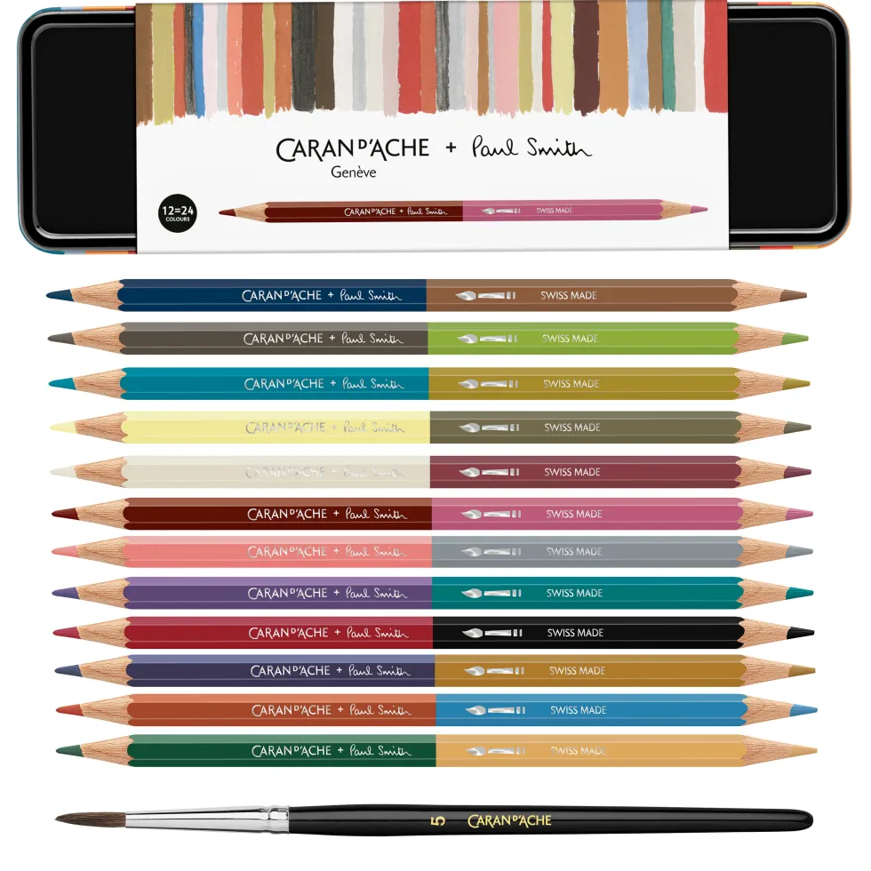 Zestaw kredek Bicolor Special Edition Paul Smith - Caran d'Ache - 12 szt.
