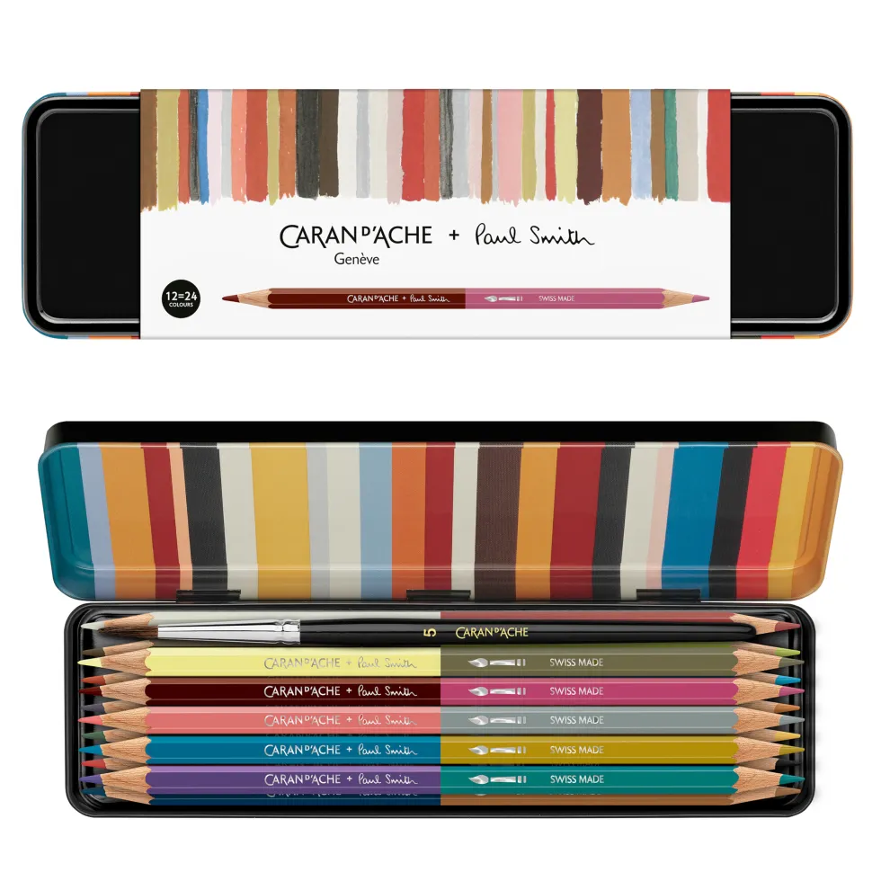 Zestaw kredek Bicolor Special Edition Paul Smith - Caran d'Ache - 12 szt.