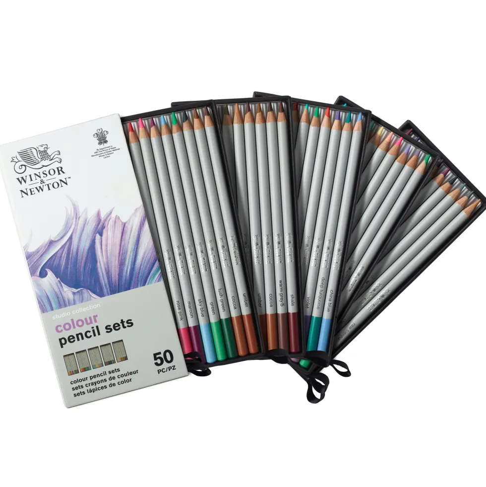 Zestaw kredek ołówkowych Colour Pencils - Winsor & Newton - 50 szt.