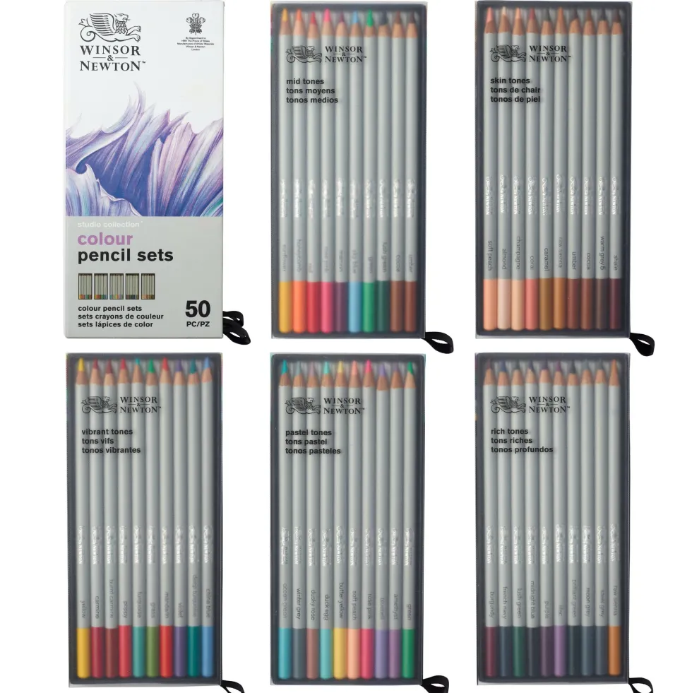 Zestaw kredek ołówkowych Colour Pencils - Winsor & Newton - 50 szt.