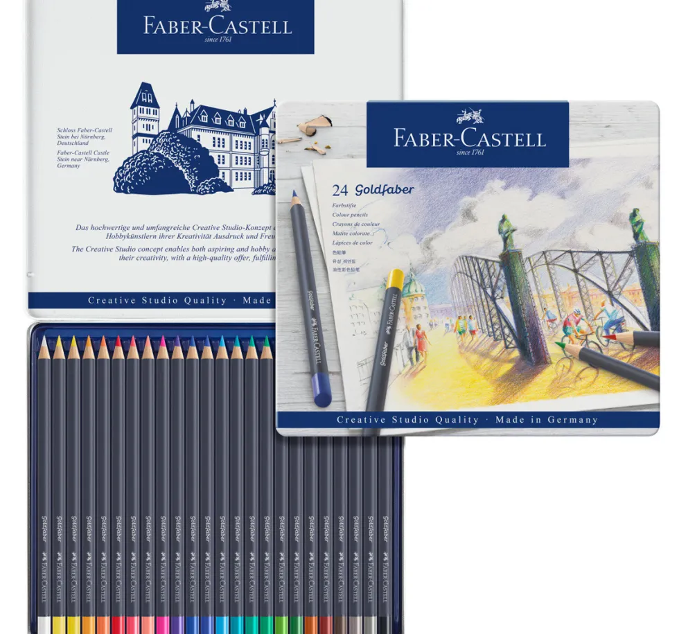 Zestaw kredek ołówkowych Goldfaber - Faber-Castell - 24 kolory