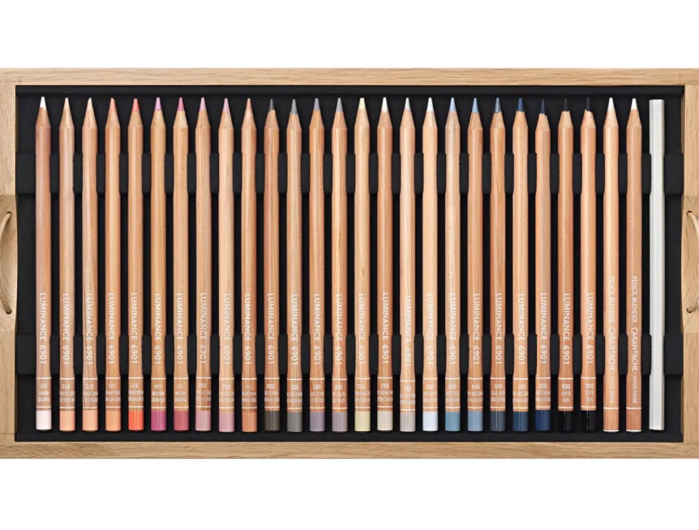 Zestaw kredek ołówkowych Luminance w kasecie - Caran d'Ache - 112 szt.
