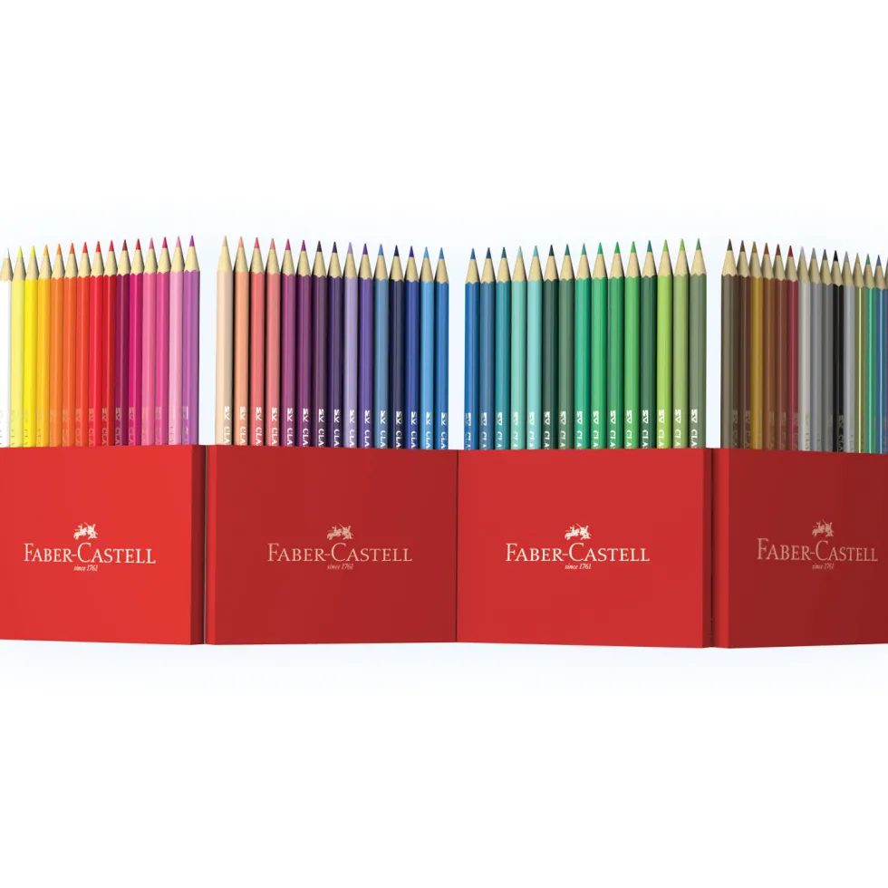 Zestaw kredek ołówkowych w pudełku, Zamek - Faber-Castell - 60 kolorów