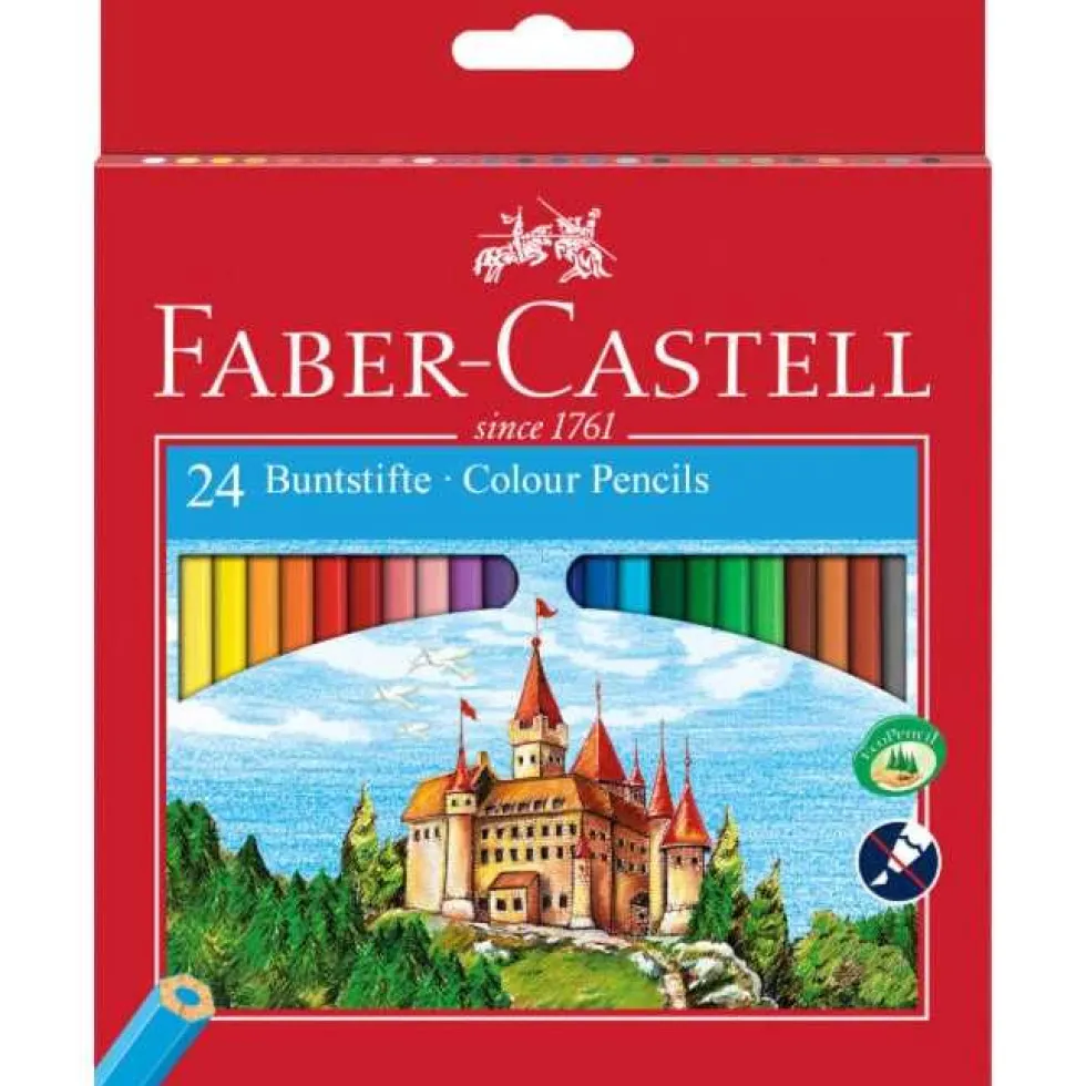 Zestaw kredek ołówkowych Zamek - Faber-Castell - 24 kolory