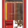Zestaw kredek Polycolor - Koh-I-Noor - odcienie brązu, 12 szt.