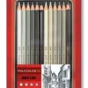 Zestaw kredek Polycolor - Koh-I-Noor - odcienie szarości, 12 szt.