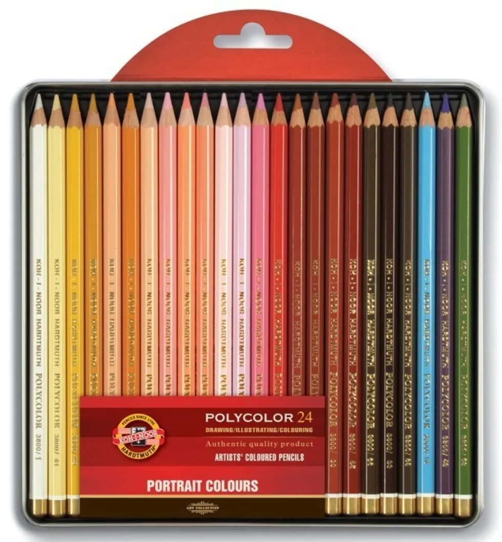 Zestaw kredek Polycolor - Koh-I-Noor - Portret, 24 szt.