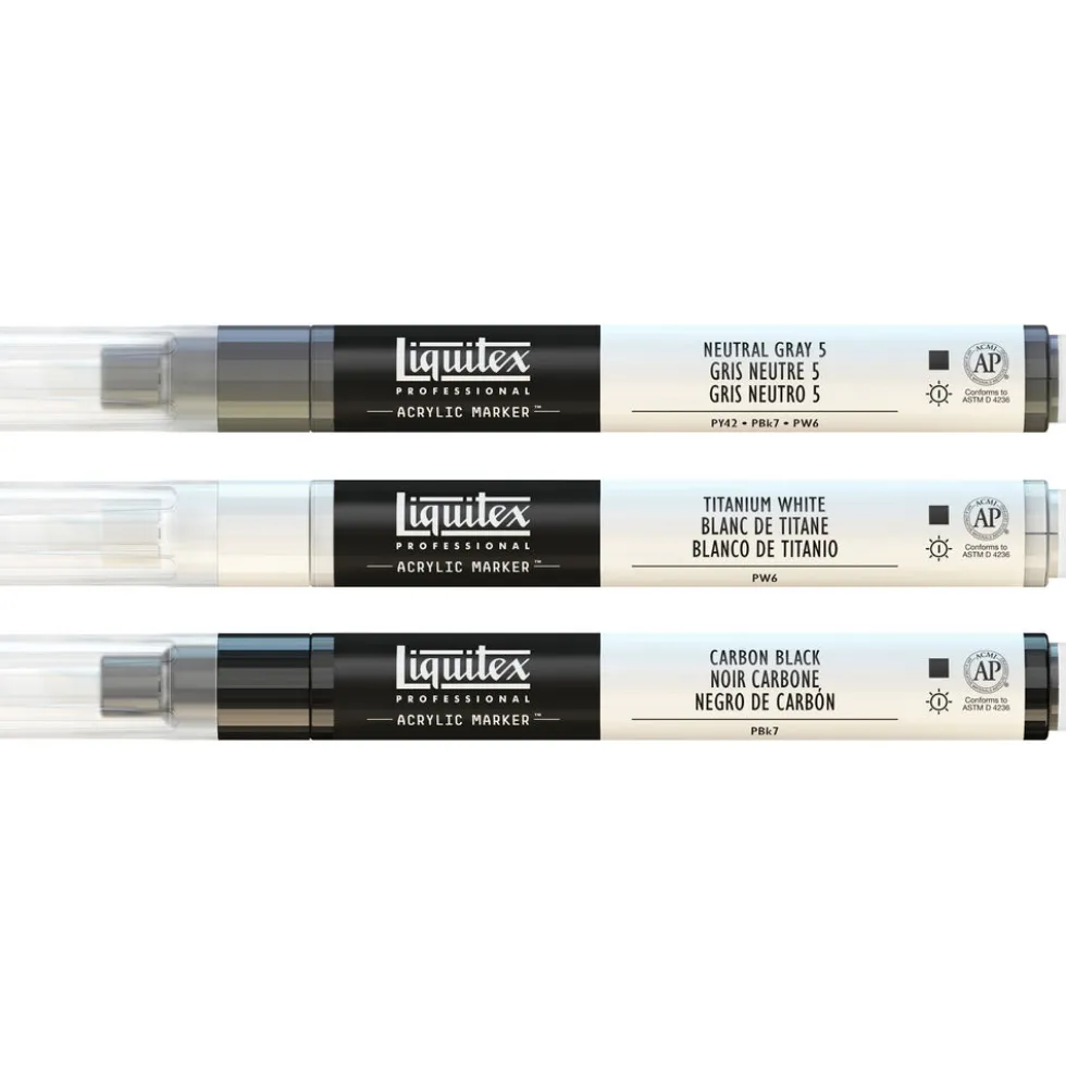 Zestaw markerów akrylowych Essential - Liquitex - 3 szt.