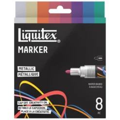 Zestaw markerów akrylowych Metallic - Liquitex - 8 szt.