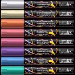 Zestaw markerów akrylowych Metallic - Liquitex - 8 szt.
