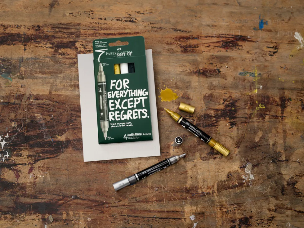 Zestaw markerów akrylowych Multimark - Faber-Castell - Classic 4 szt.