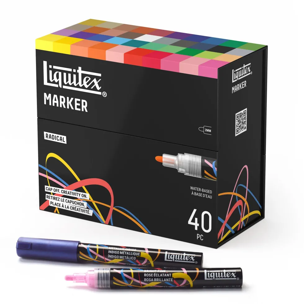 Zestaw markerów akrylowych Radical - Liquitex - 40 szt.