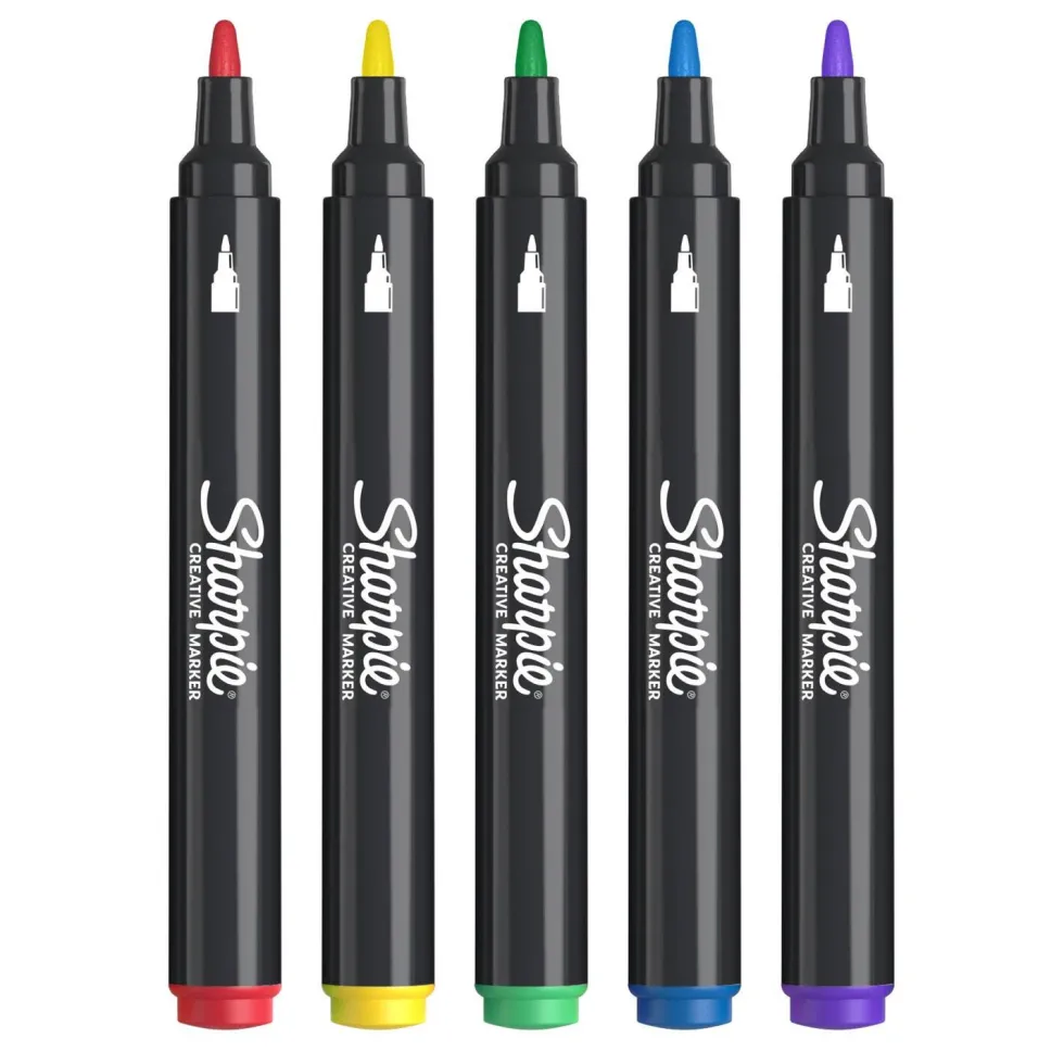 Zestaw markerów akrylowych - Sharpie - 2,5 mm, 5 szt.
