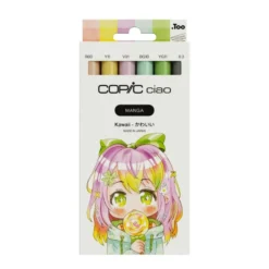 Zestaw markerów dwustronnych Copic Ciao - Manga Kawaii