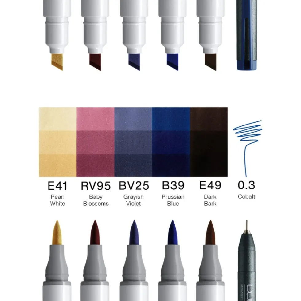 Zestaw markerów dwustronnych Copic Ciao - Manga Sota