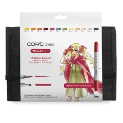 Zestaw markerów dwustronnych Copic Ciao Manga Tones 1 - 12 szt.