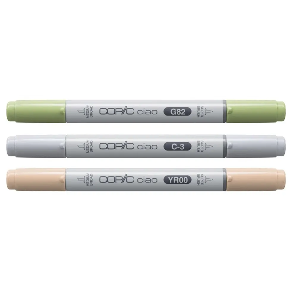 Zestaw markerów dwustronnych Copic Ciao - Natural 3 szt.