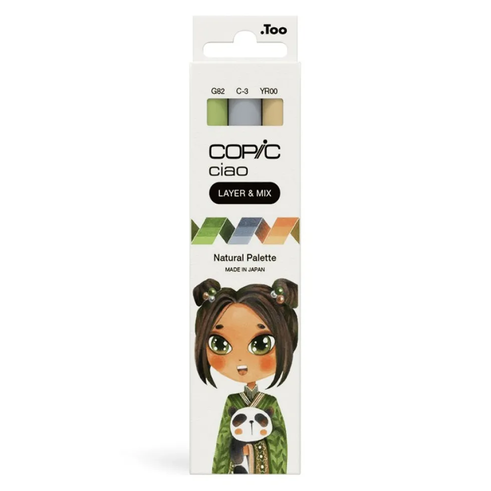Zestaw markerów dwustronnych Copic Ciao - Natural 3 szt.