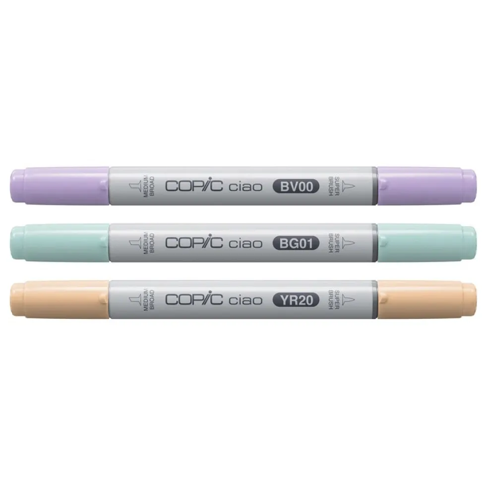 Zestaw markerów dwustronnych Copic Ciao - Pastel 3 szt.