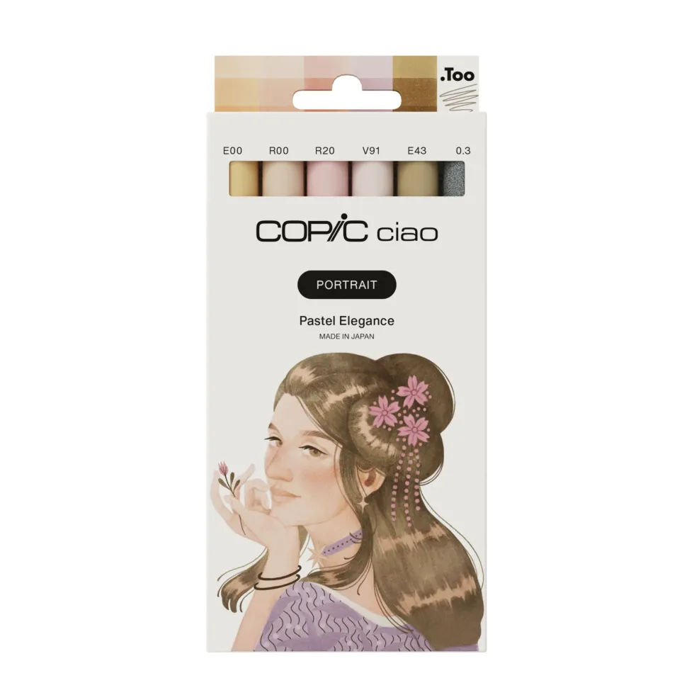 Zestaw markerów dwustronnych Copic Ciao - Portrait Pastel Elegance