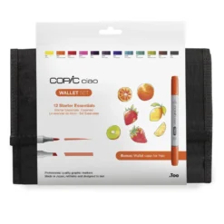 Zestaw markerów dwustronnych Copic Ciao Starter Essentials w etui - 12 szt.