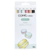 Zestaw markerów dwustronnych Copic Ciao z cienkopisem - Pastels 6 szt.