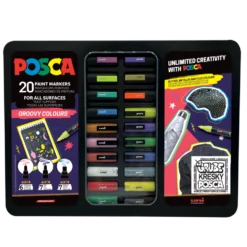 Zestaw markerów Posca Groovy Colours - Uni - 20 kolorów