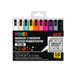 Zestaw markerów Posca PC-3M - Uni - 16 kolorów