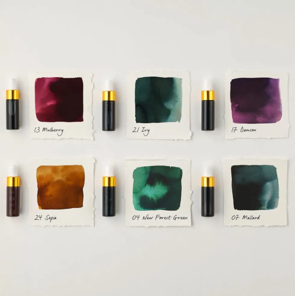 Zestaw mini atramentów Botanical - Tom's Studio - 6 x 5 ml