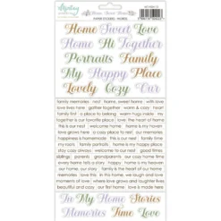 Zestaw naklejek papierowych 15,2 x 20,3 cm - Mintay - Home Sweet Home, wersja angielska