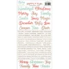 Zestaw naklejek papierowych 15,2 x 20,3 cm - Mintay - Merry & Joy, wersja angielska