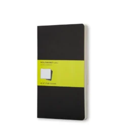 Zestaw notatników gładkich A6 - Moleskine - czarne 3 szt.