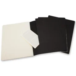 Zestaw notatników gładkich XL - Moleskine - czarne 3 szt.