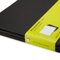 Zestaw notatników gładkich XL - Moleskine - czarne 3 szt.