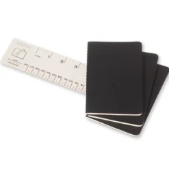 Zestaw notatników w kratkę A6 - Moleskine - czarne 3 szt.