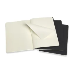 Zestaw notatników w kropki XL - Moleskine - czarne 3 szt.