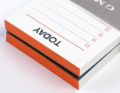 Zestaw notesów Letterpress - Gmund - Neon Orange 2 szt.