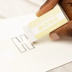 Zestaw ołówek MONO Graph + gumka - Tombow - Cream Yellow
