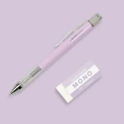 Zestaw ołówek MONO Graph + gumka - Tombow - Lavender