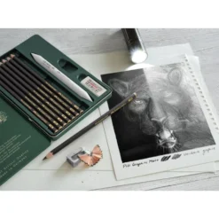 Zestaw ołówków grafitowych Pitt Graphite Matt - Faber-Castell - 8 szt.