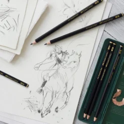Zestaw ołówków grafitowych Pitt Graphite Matt - Faber-Castell - 6 szt.
