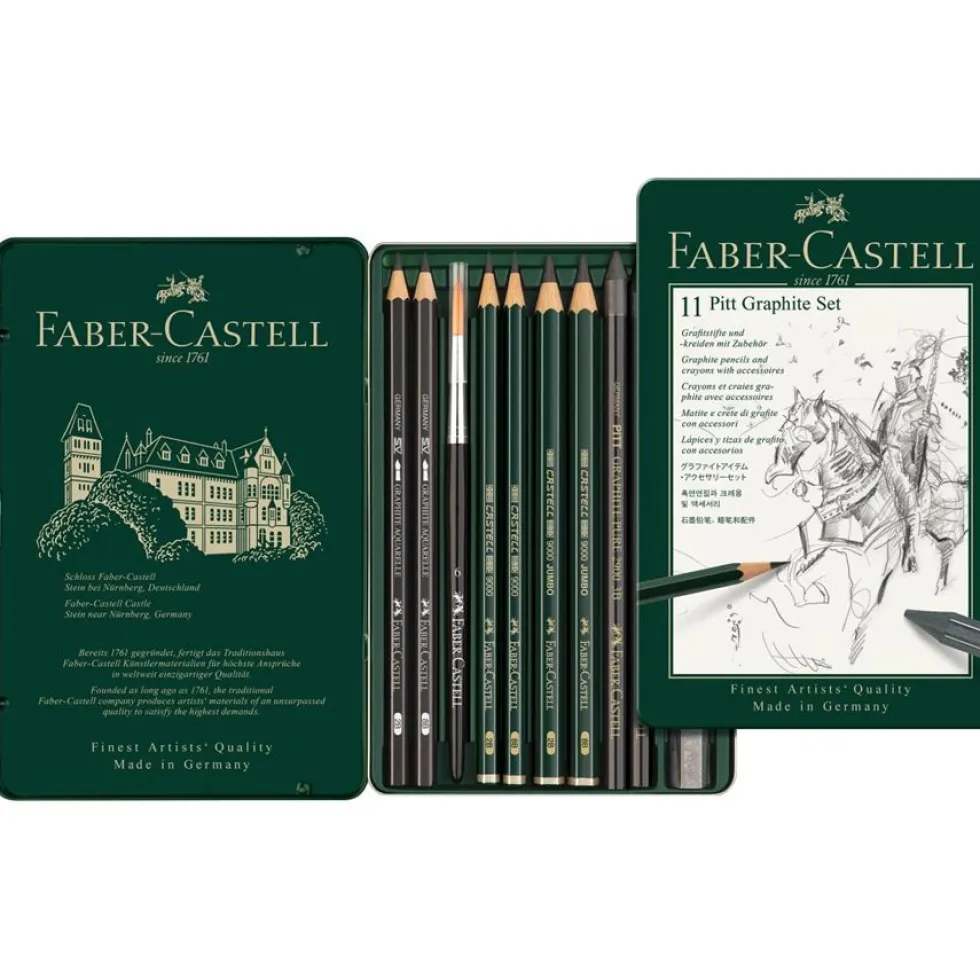 Zestaw ołówków i grafitów - Faber-Castell - 11 szt.
