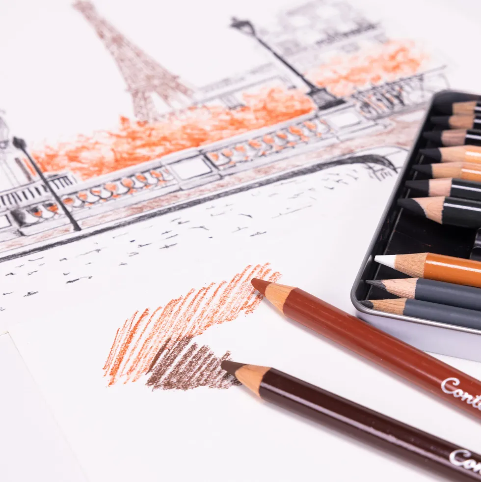 Zestaw ołówków Sketching Assorted - Conté à Paris - 12 szt.
