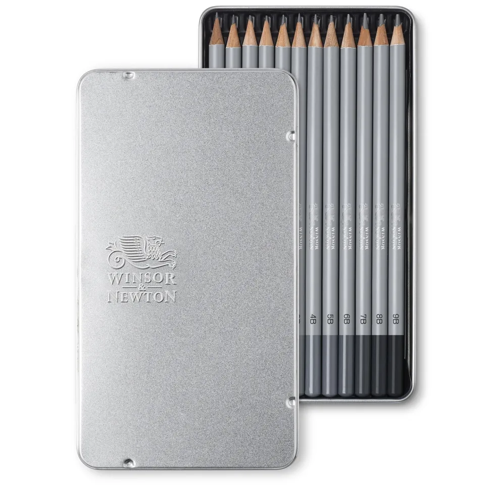 Zestaw ołówków Studio Collection - Winsor & Newton - miękkie, 12 szt.